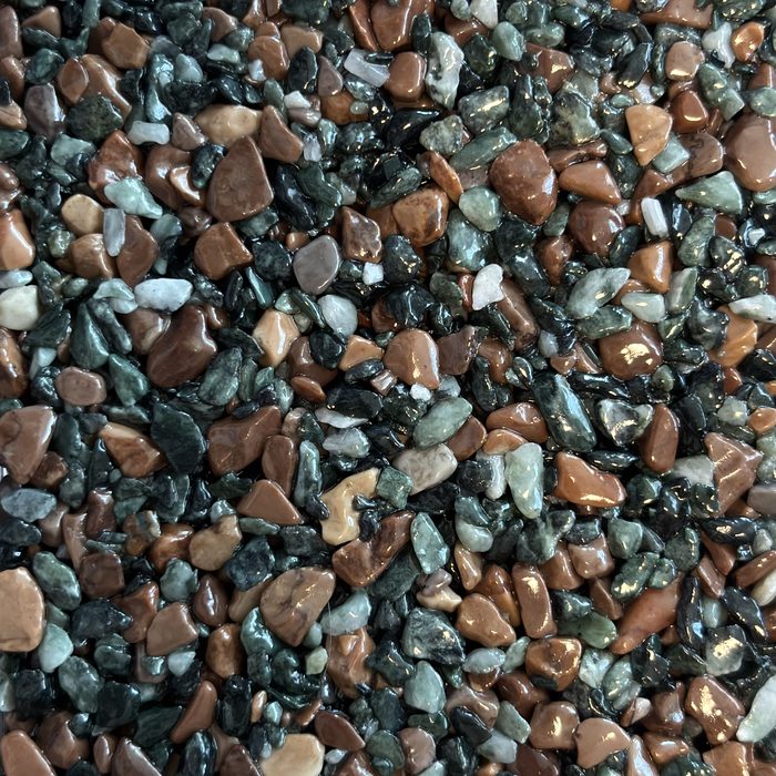 Waldmix Steinteppich-Farbmix, Nahaufnahme